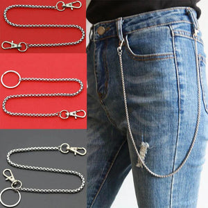 Metal Wallet Chain Leash Keychain Hip Hop Jewelry