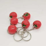 Tomato Charm Keychain Book Bag Pendant DIY Accessories