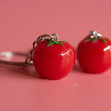 Tomato Charm Keychain Book Bag Pendant DIY Accessories