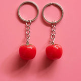 Tomato Charm Keychain Book Bag Pendant DIY Accessories