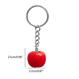 Tomato Charm Keychain Book Bag Pendant DIY Accessories