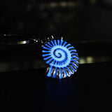 Glowing Conch Shell Keychain Dark Men Women Keyring GLOW in the DARK