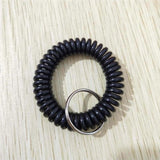 Imixlot 10pcs Spiral Wrist Coil Key Chain Unisex Stretch Wristband