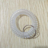 Imixlot 10pcs Spiral Wrist Coil Key Chain Unisex Stretch Wristband
