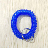 Imixlot 10pcs Spiral Wrist Coil Key Chain Unisex Stretch Wristband