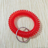 Imixlot 10pcs Spiral Wrist Coil Key Chain Unisex Stretch Wristband