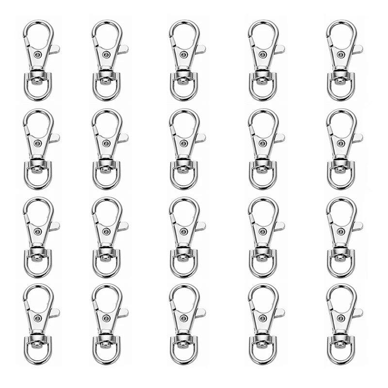 20Pcs Stainless Steel Swivel Lobster Clasps for Key Chain Bag Charm Making
