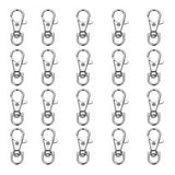 20Pcs Stainless Steel Swivel Lobster Clasps for Key Chain Bag Charm Making