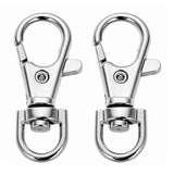 20Pcs Stainless Steel Swivel Lobster Clasps for Key Chain Bag Charm Making