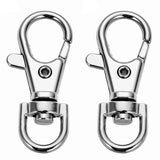 20Pcs Stainless Steel Swivel Lobster Clasps for Key Chain Bag Charm Making