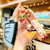 Cartoon Drink Bottle Keychain Bubble Tea Keyring Lollipop Mug Cup Cola Key Charm