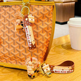 Cartoon Drink Bottle Keychain Bubble Tea Keyring Lollipop Mug Cup Cola Key Charm