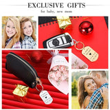 Custom Laser Engraved Stainless Steel Couple Keychain Set Personalized Gift