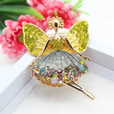 Angel Alloy Brooch Retro Rhinestone Lapel Pins Jewelry