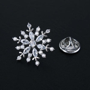 High-Grade Crystal Hexagram Brooch Lapel Pin Corsage