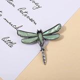 Dragonfly Brooch Pin Abalone Shell Inlaid Cartoon Corsage