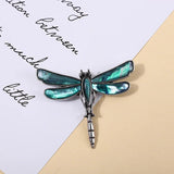 Dragonfly Brooch Pin Abalone Shell Inlaid Cartoon Corsage