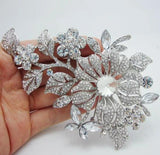 Elegant Amethyst Rhinestone Butterfly Brooch for Women