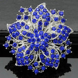 Vintage Crystals Flower Brooch Wedding Party Gift Pins