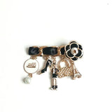 Cat Brooch Chain Pin Jewelry Party Gift