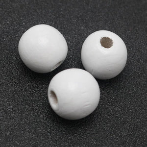 50pcs Round Wood Beads 14mm Wooden for Choice Jewelry Craft DIY