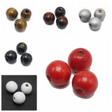 50pcs Round Wood Beads 14mm Wooden for Choice Jewelry Craft DIY