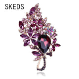 Crystal Rhinestone Brooch Pin for Women Lady Full Decoration Jewelry