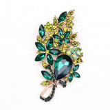 Crystal Rhinestone Brooch Pin for Women Lady Full Decoration Jewelry