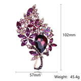 Crystal Rhinestone Brooch Pin for Women Lady Full Decoration Jewelry