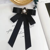 Exaggerated Rhinestone Bow Brooch Jewelry for Women