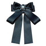 Exaggerated Rhinestone Bow Brooch Jewelry for Women