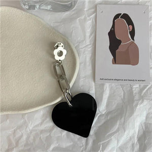 Heart Shape Pendant Yakeli Brooch Hip-hop Punk Micro Chapter