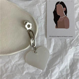 Heart Shape Pendant Yakeli Brooch Hip-hop Punk Micro Chapter