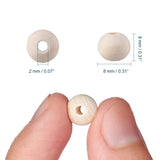 8mm 12mm Natural Wood Beads Round Wooden Spacer for DIY Jewelry