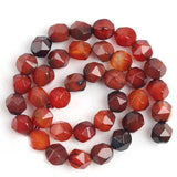 10mm Faceted Crystal Agates Stone Spacers Beads DIY Charms Bracelet