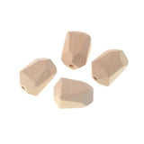 10pcs Geometric Wood Spacer Beads for Jewelry DIY Wooden Necklace