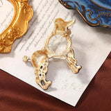 Vintage Rhinestone Poodle Animal Brooch