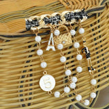 Pearl Tassel Brooch Number 5 Brooch Gift for Girl Accessories
