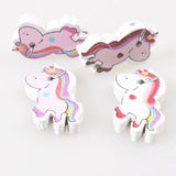 Unicorn Pattern Wooden Spacer Beads For Jewelry Making DIY 40pcs