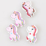 Unicorn Pattern Wooden Spacer Beads For Jewelry Making DIY 40pcs
