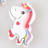 Unicorn Pattern Wooden Spacer Beads For Jewelry Making DIY 40pcs