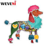 Cartoon Poodle Dog Brooch Enamel Alloy Scarf Decoration Pin Gift