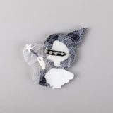Acrylic Witch Brooch Pins Cartoon Magic Girl Figure Badges Women's Jewelry Gift