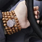 Sandalwood Buddha Beads Bracelet Prayer Necklace