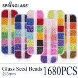 Colorful Small Glass Seed Beads Kit for DIY Crafts