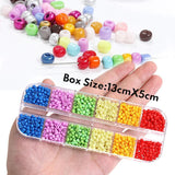 Colorful Small Glass Seed Beads Kit for DIY Crafts