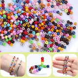 Colorful Small Glass Seed Beads Kit for DIY Crafts
