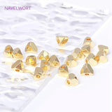 3MM 4MM 18K Brass Rhombus Spacer Beads Jewelry Making DIY Bracelets