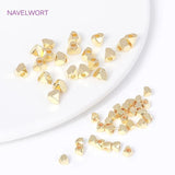 3MM 4MM 18K Brass Rhombus Spacer Beads Jewelry Making DIY Bracelets