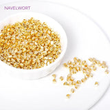 3MM 4MM 18K Brass Rhombus Spacer Beads Jewelry Making DIY Bracelets